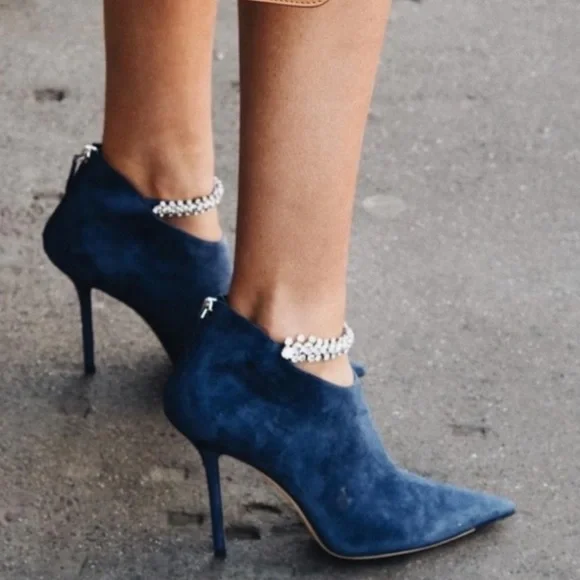 Jimmy choo blaize black suede booties